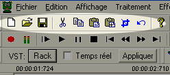 Barre d'outils édition
